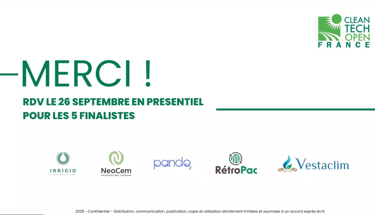RétroPac est finaliste du Concours Cleantech Open France 2025 dans la filière “Mieux se loger” !