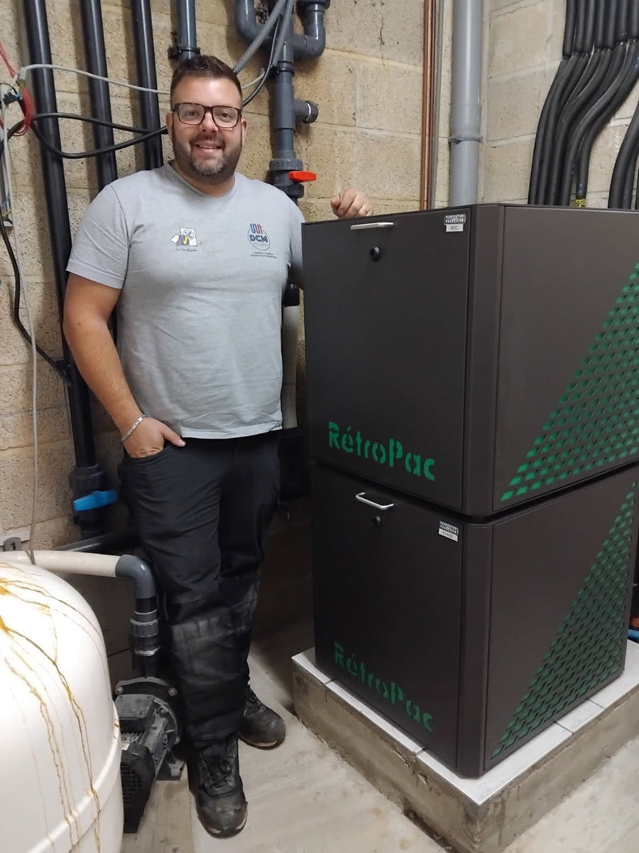 À Mayenne (53), une nouvelle vie pour une pompe à chaleur grâce au retrofit LifePAC : 44 Tonnes de CO₂ économisées