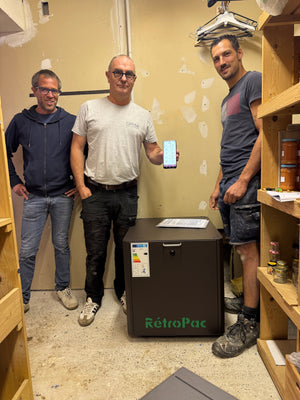 Rétrofit géothermie à Camarsac (33) : une PAC Sofath MP 8500 au R22 remplacée par une LifePAC 9