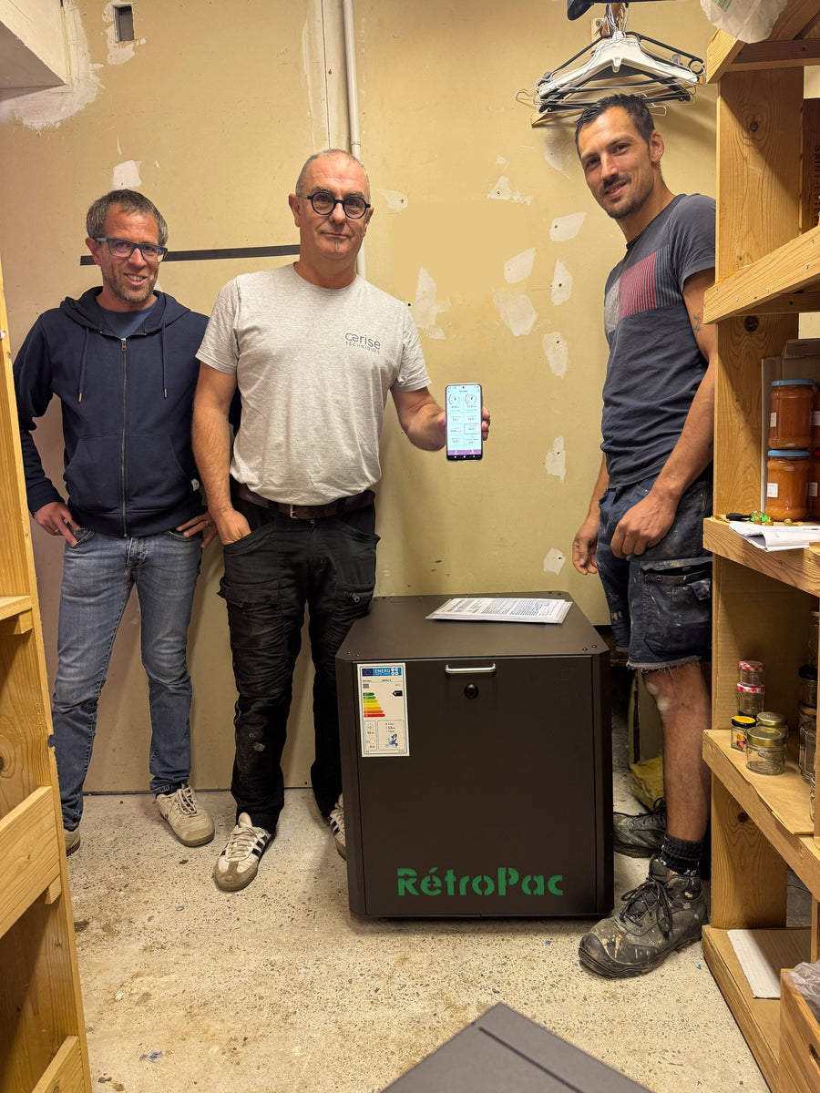 Rétrofit géothermie à Camarsac (33) : une PAC Sofath MP 8500 au R22 remplacée par une LifePAC 9