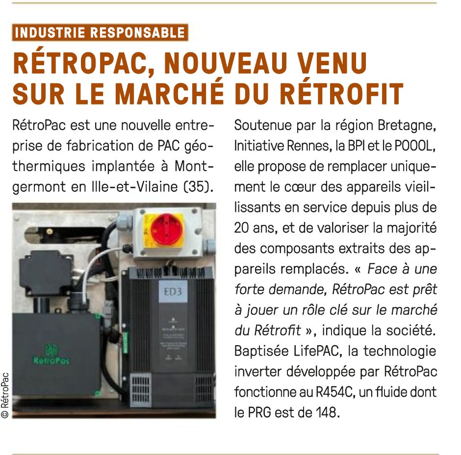 RétroPac, nouveau venu sur le marché du rétropfit - Génie Climatique Magazine